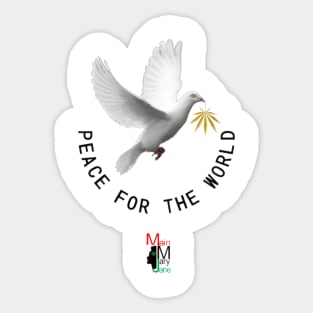 Peace for the World Sticker